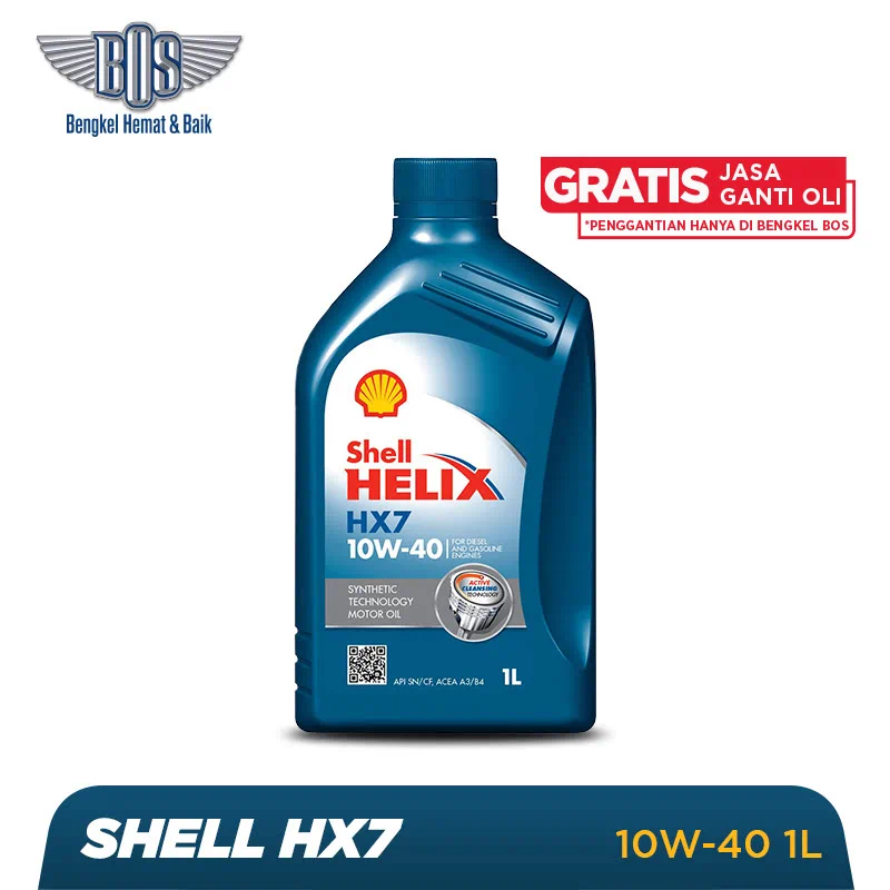 Shell Oli Mobil Hx7 10w 40 Liter Gratis Jasa Ganti Oli Dan Check Up Kendaraan Istyle